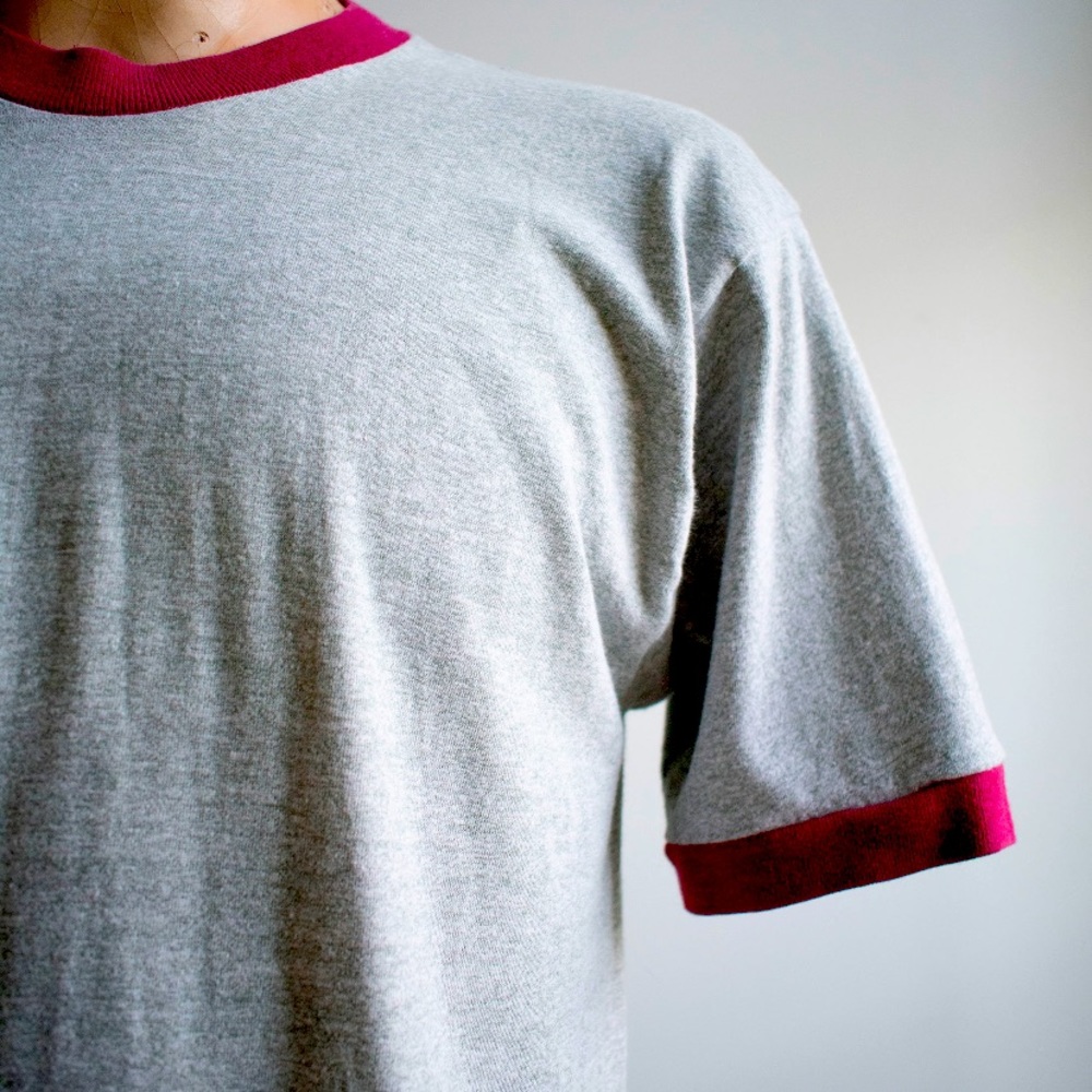 Vintage 1980s Blank Ringer T-shirt